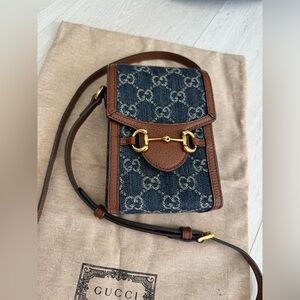 Gucci denim mini bag